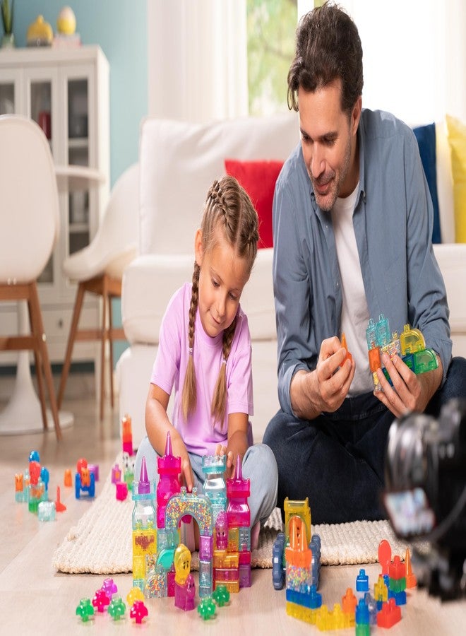 Jelly Blox Classic Castle Set | Includes 45 Pieces | Toddler & Preschool Building Blocks Kids Can Squeeze, Stretch, Squish | MESH ACCREDITED | Safety Tested & Ouch-Free | Sensory Play Toy for Ages 2+ - Image 2